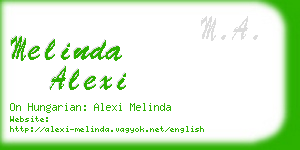 melinda alexi business card